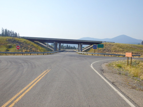 GDMBR: We traveled under the I-15 bridge.